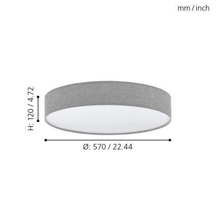 Eglo 97779 - LED Dimbar Takbelysning ROMAO LED/40W/230V