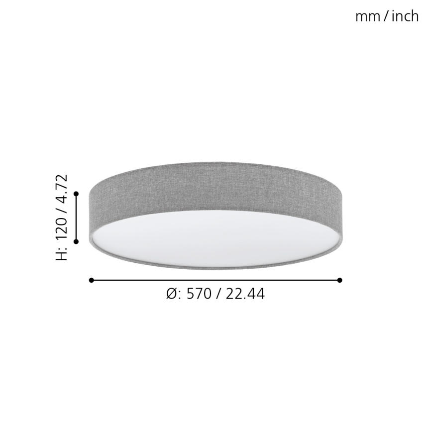 Eglo 97779 - LED Dimbar Takbelysning ROMAO LED/40W/230V