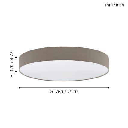 Eglo 97783 - LED Dimbar Takbelysning ROMAO 3 LED/60W/230V