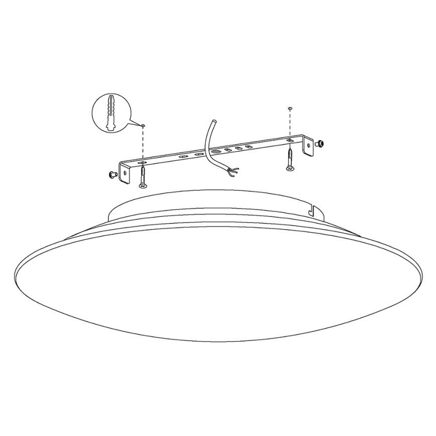 Eglo 97811 - LED Dimbar Takbelysning FRATTINA-C 1xLED/27W/230V