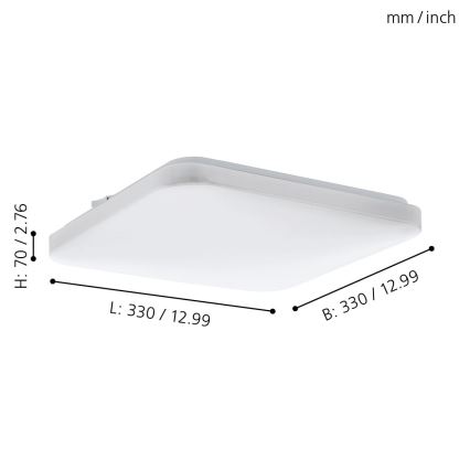 Eglo 97875 - LED Takbelysning FRANIA LED/14,6W/230V