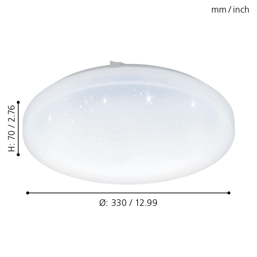 Eglo 97878 - LED Takbelysning FRANIA-S LED/17,3W/230V