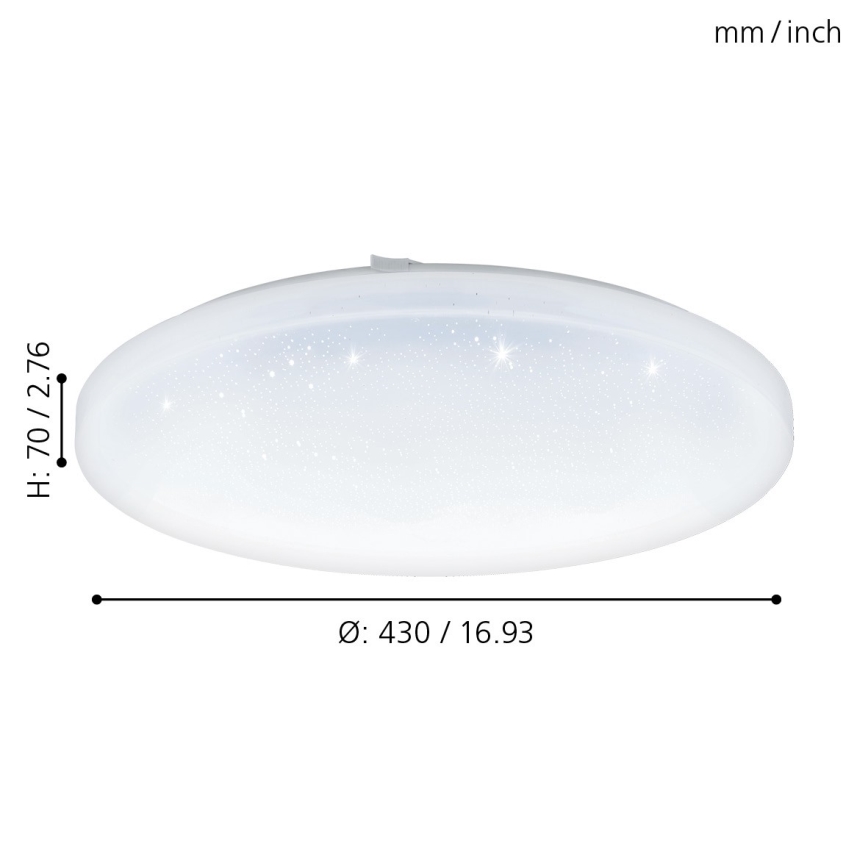 Eglo 97879 - LED Takbelysning FRANIA-S LED/33,5W/230V