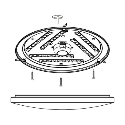 Eglo 97879 - LED Takbelysning FRANIA-S LED/33,5W/230V