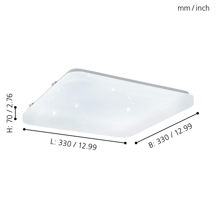 Eglo 97882 - LED Takbelysning FRANIA-S LED/17,3W/230V