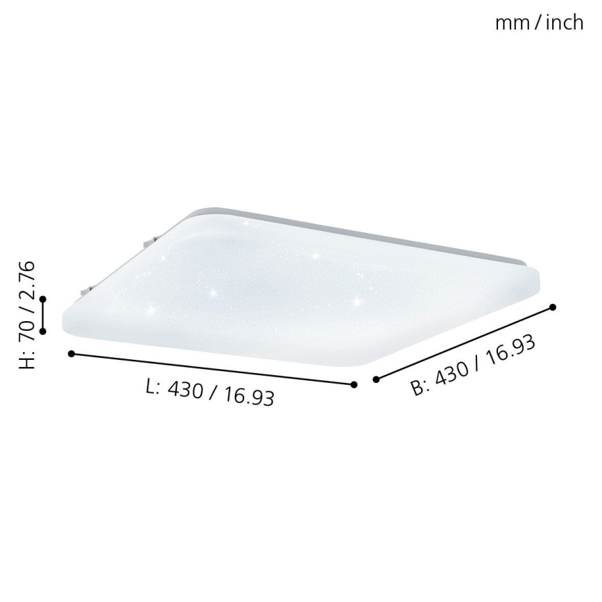 Eglo 97883 - LED Takbelysning FRANIA-S LED/33,5W/230V
