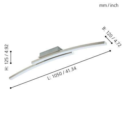 Eglo 97909 - Dimbar LED-lampakrona FRAIOLI-C 2xLED/17W/230V