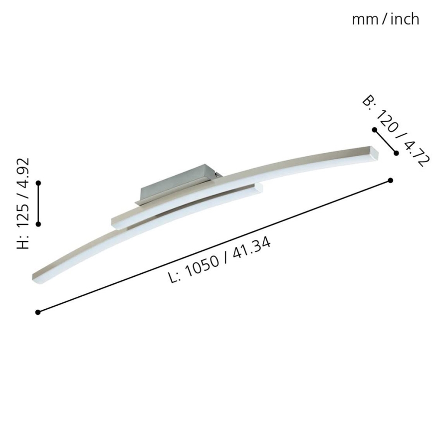 Eglo 97909 - Dimbar LED-lampakrona FRAIOLI-C 2xLED/17W/230V