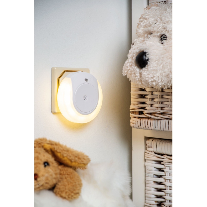 Eglo - LED nattlampa med sensor 2xLED/0,4W/230V 3000K
