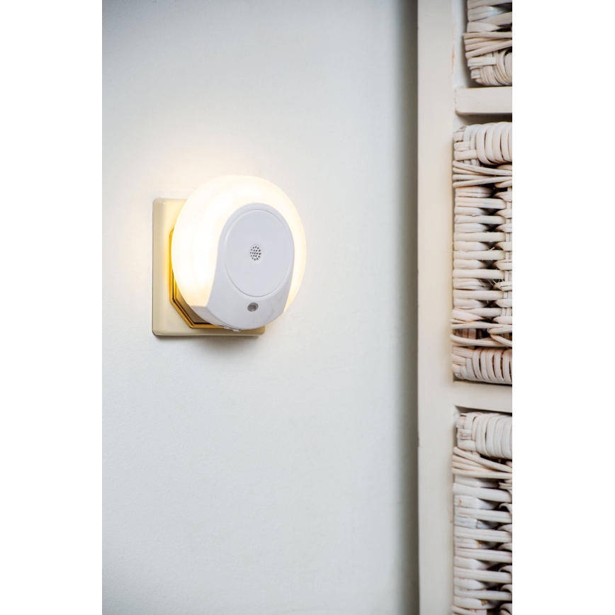 Eglo - LED nattlampa med sensor 2xLED/0,4W/230V 3000K