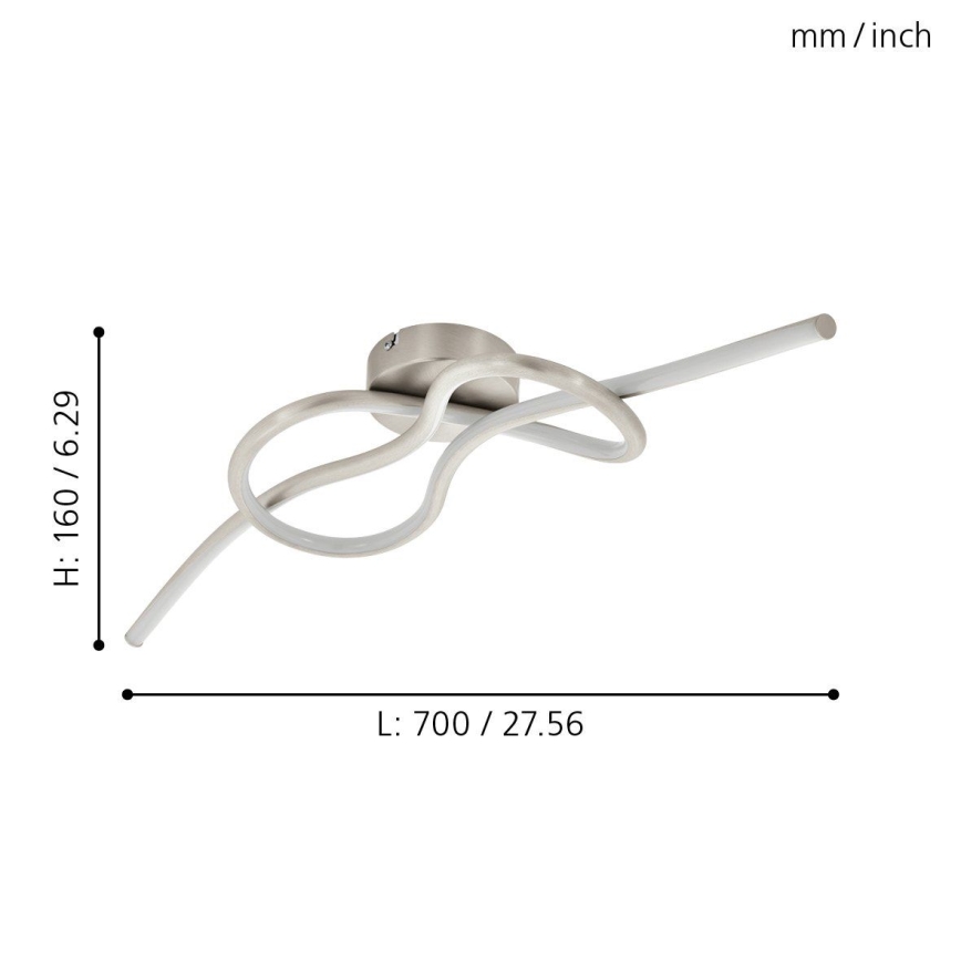 Eglo 97937 - LED Ljuskrona NOVAFELTRIA LED/13W/230V