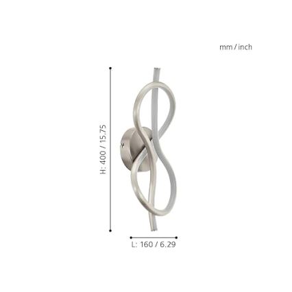 Eglo 97939 - LED Väggbelysning NOVAFELTRIA LED/10W/230V