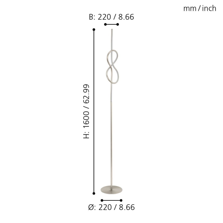 Eglo 97942 - LED Golvlampa NOVAFELTRIA LED/13W/230V