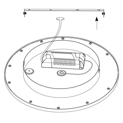 Eglo 97958 - LED Takbelysning SARSINA-C LED/16W/230V