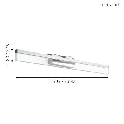 Eglo 97966 - LED Väggbelysning PALMITAL LED/10W/230V