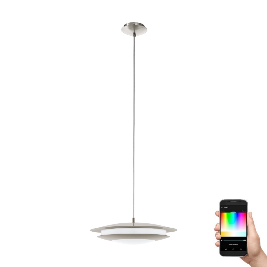 Eglo 98043 - LED RGBW Ljusreglerad ljuskrona på snöre MONEVA LED/18W/230V