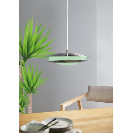 Eglo 98043 - LED RGBW Ljusreglerad ljuskrona på snöre MONEVA LED/18W/230V