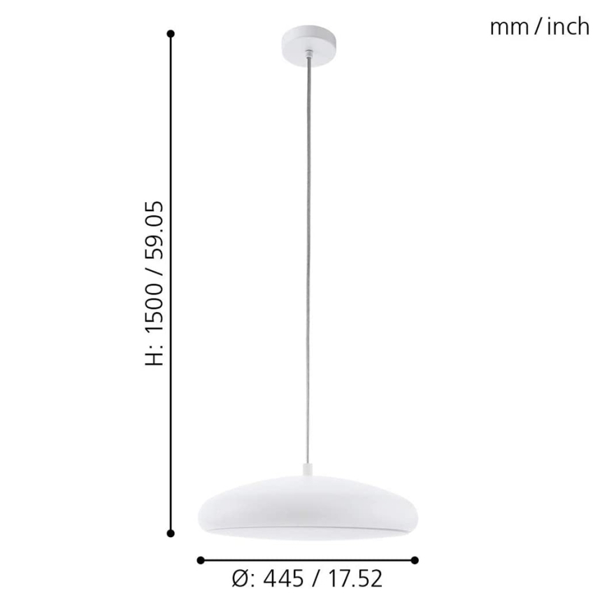 Eglo 98046 - Dimbar LED-lampakrona med snöre RIODEVA-C LED/27W/230V