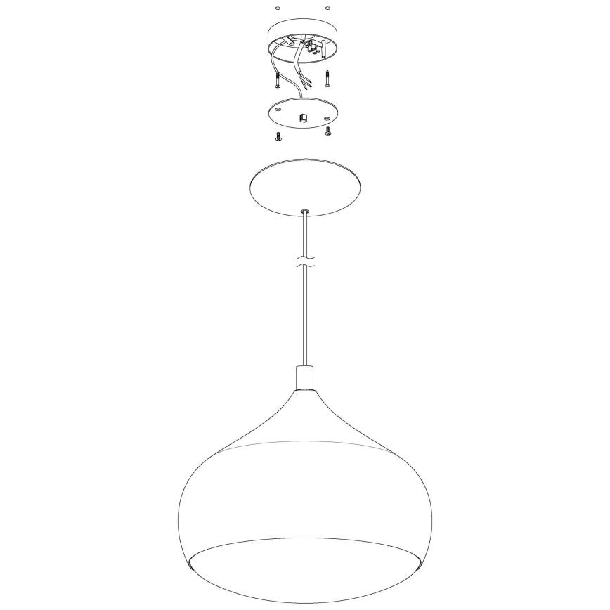 Eglo 98047 - Dimbar LED-lampakrona med snöre COMBA-C LED/18W/230V