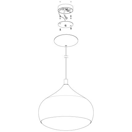 Eglo 98047 - LED RGBW Dimbart pendel på vajer COMBA-C LED/18W/230V