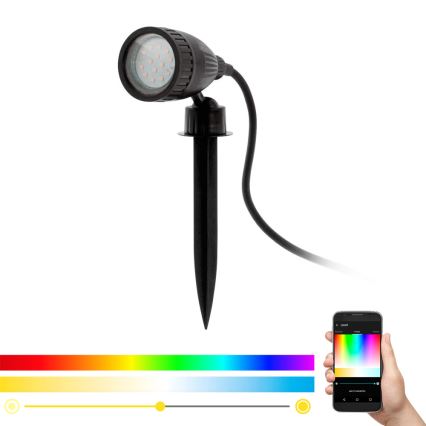 Eglo 98052 - LED RGB Utomhuslampa NEMA-C 1xGU10/5W/230V IP44