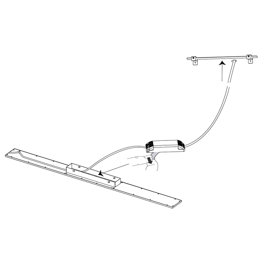 Eglo 98089 - Dimbar LED-panel SALOBRENA-C LED/34W/230V + Fjärrkontroll