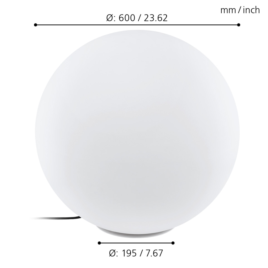 Eglo 98104 - Utomhus Golvlampa MONTEROLO 1xE27/40W/230V IP65 ø600