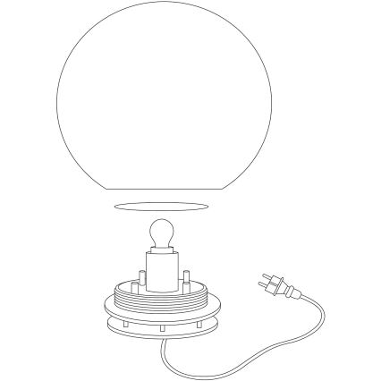 Eglo 98105 - LED RGBW Utomhuslampa MONTEROLO-C 1xLED/9W/230V IP65 Ø300