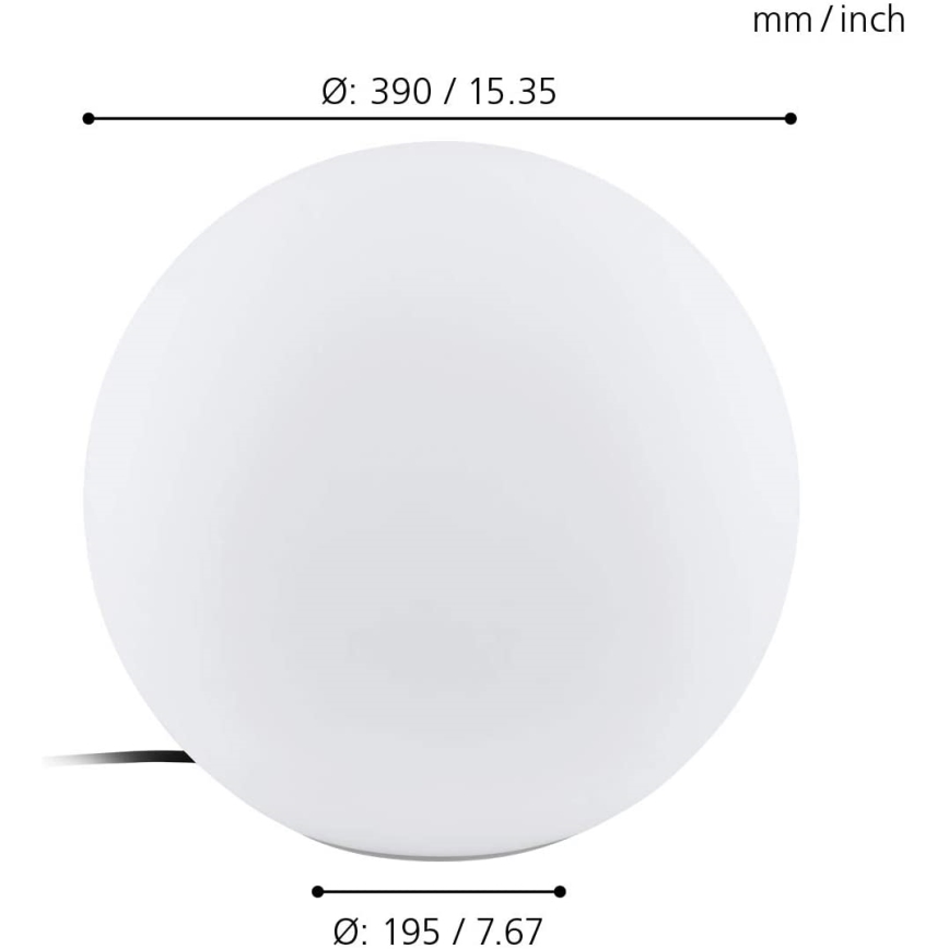 Eglo 98106 - LED RGBW Utomhuslampa MONTEROLO-C 1xLED/9W/230V IP65 Ø390