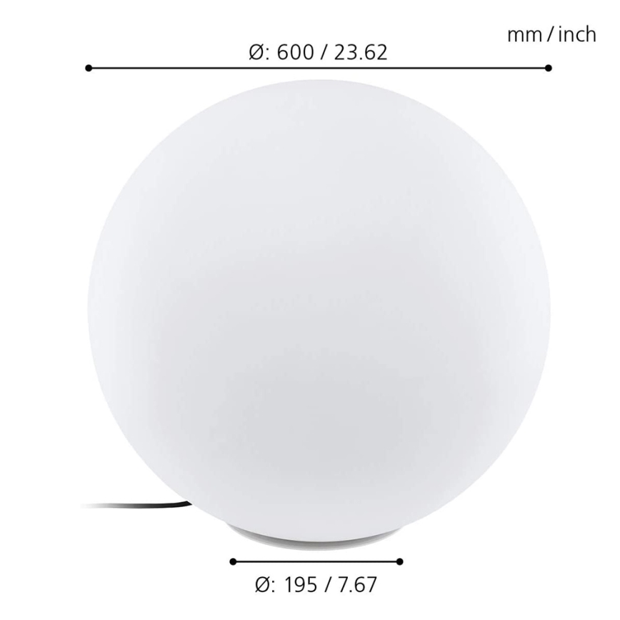 Eglo 98108 - LED RGBW Utomhus Golvlampa MONTEROLO-C 1xLED/9W/230V IP65 ø600