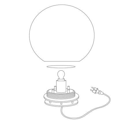 Eglo 98108 - LED RGBW Utomhus Golvlampa MONTEROLO-C 1xLED/9W/230V IP65 ø600