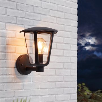 Eglo 98119 - Utomhus Väggbelysning MONREALE 1xE27/60W/230V IP44 svart