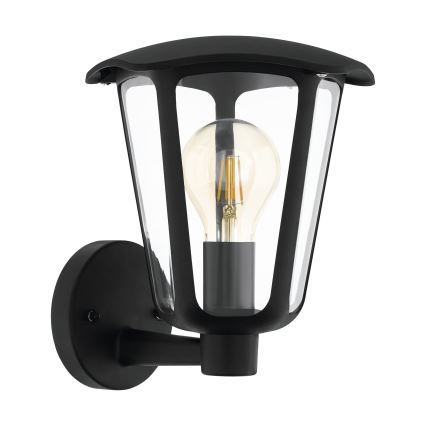 Eglo 98119 - Utomhus Väggbelysning MONREALE 1xE27/60W/230V IP44 svart