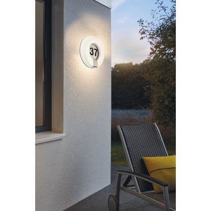 Eglo 98145 - LED Ljusreglerad hus number MARCHESA-C LED/15W/230V IP44