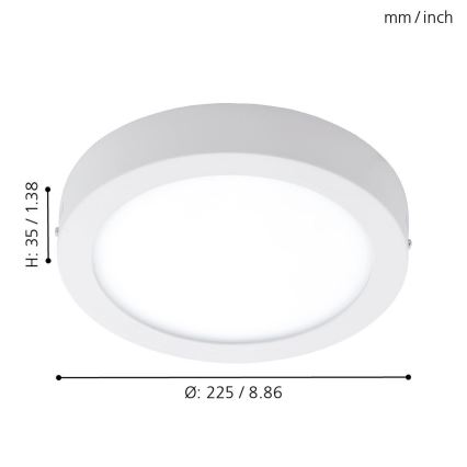 Eglo 98171 - LED Dimbar Utomhusbelysning ARGOLIS-C LED/16,5W/230V IP44