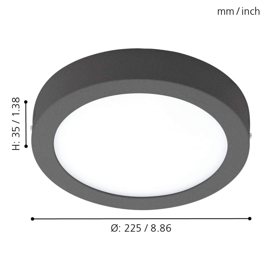 Eglo 98173 - LED Dimbar Utomhusbelysning ARGOLIS-C LED/16,5W/230V IP44