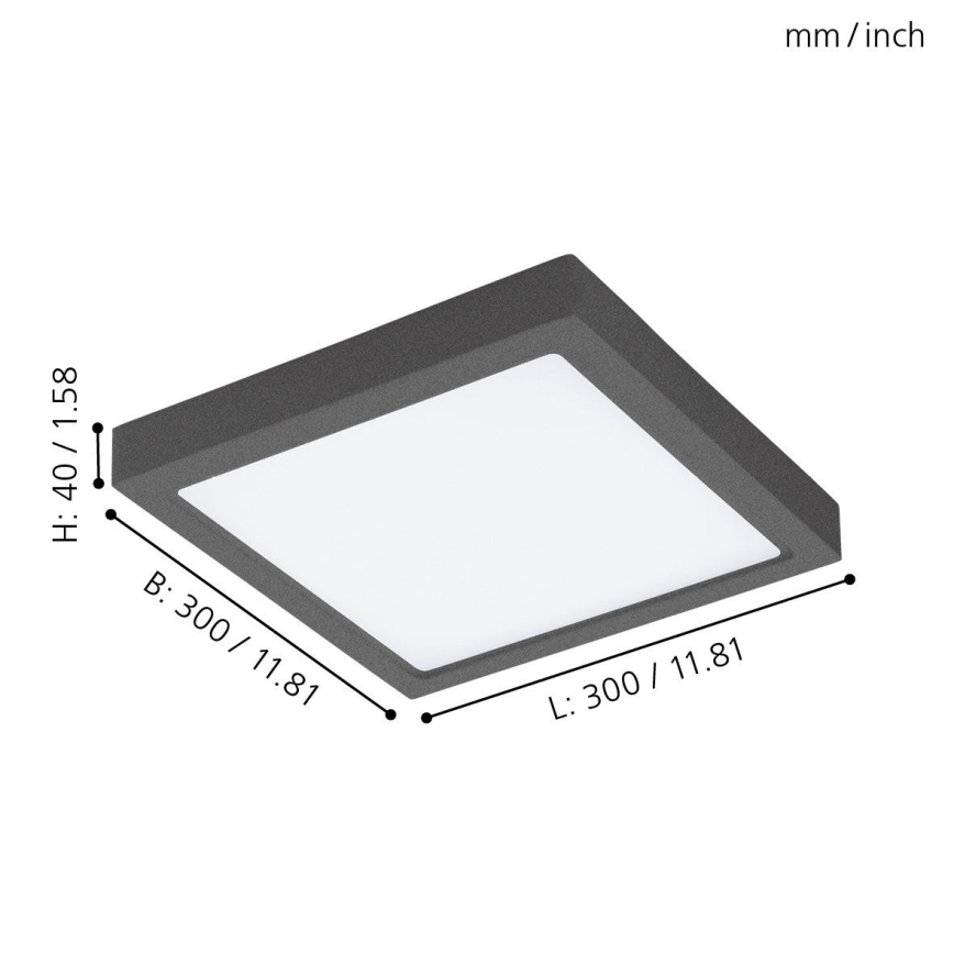 Eglo - LED Dimbart utomhusbelysning ARGOLIS-C LED/22W/230V IP44 Bluetooth
