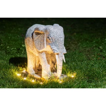 Eglo - LED dekorativ utomhusslinga 9xLED 10m IP65 varm vit