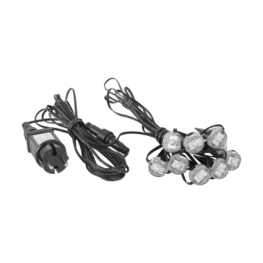 Eglo - LED dekorativ utomhusslinga 9xLED 10m IP65 varm vit