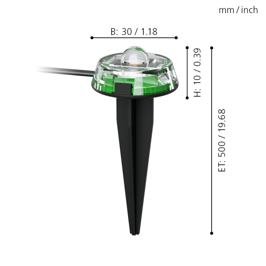 Eglo - LED dekorativ utomhusslinga 9xLED 10m IP65 varm vit