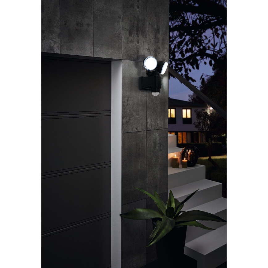 Eglo 98189 - LED Utomhusbelysning med sensor CASABAS 2xLED/4W/4xLR14 IP44