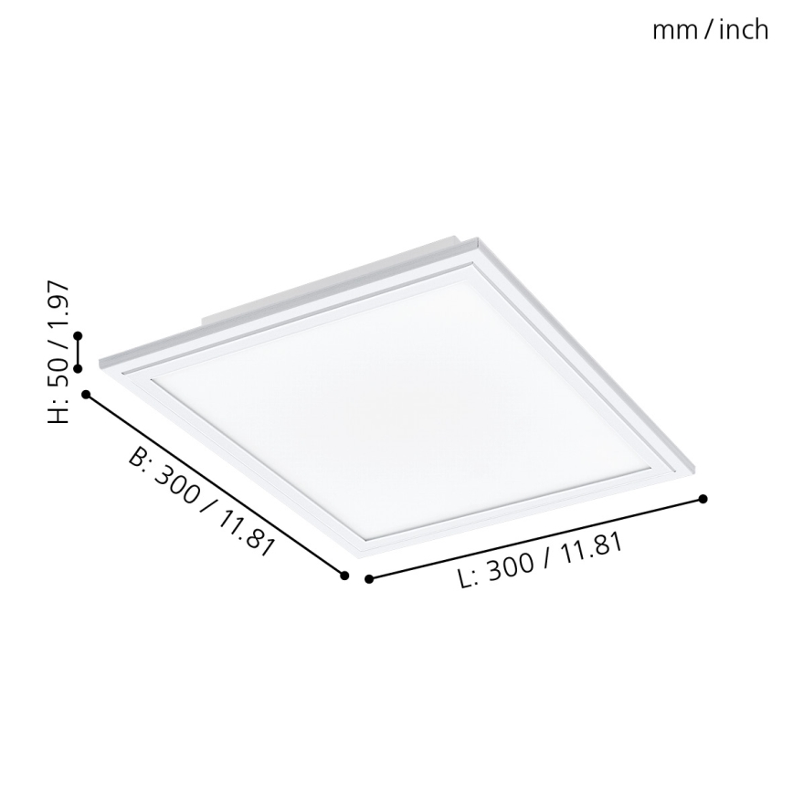 Eglo 98201 - LED Dimbar Takbelysning SALOBRENA-A LED/14W/230V + Fjärrkontroll