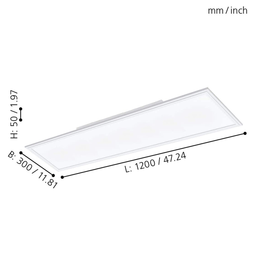 Eglo 98205 - Dimbar LED-panel SALOBRENA-A LED/30W/230V + Fjärrkontroll 
