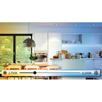 Eglo 98209 - LED Dimbar Takbelysning SARSINA-A LED/30W/230V + Fjärrkontroll 
