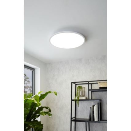 Eglo 98209 - LED Dimbar Takbelysning SARSINA-A LED/30W/230V + Fjärrkontroll 