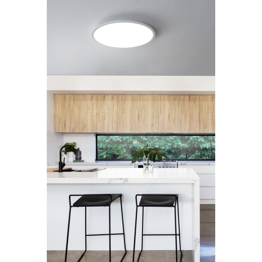 Eglo 98209 - LED Dimbar Takbelysning SARSINA-A LED/30W/230V + Fjärrkontroll 