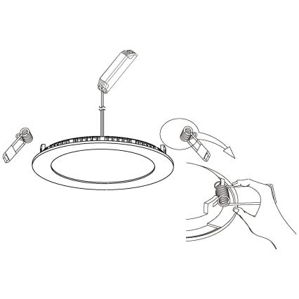 Eglo 98212 - LED Dimbar Hängande Takbelysning FUEVA-A LED/5W/230V + Fjärrkontroll