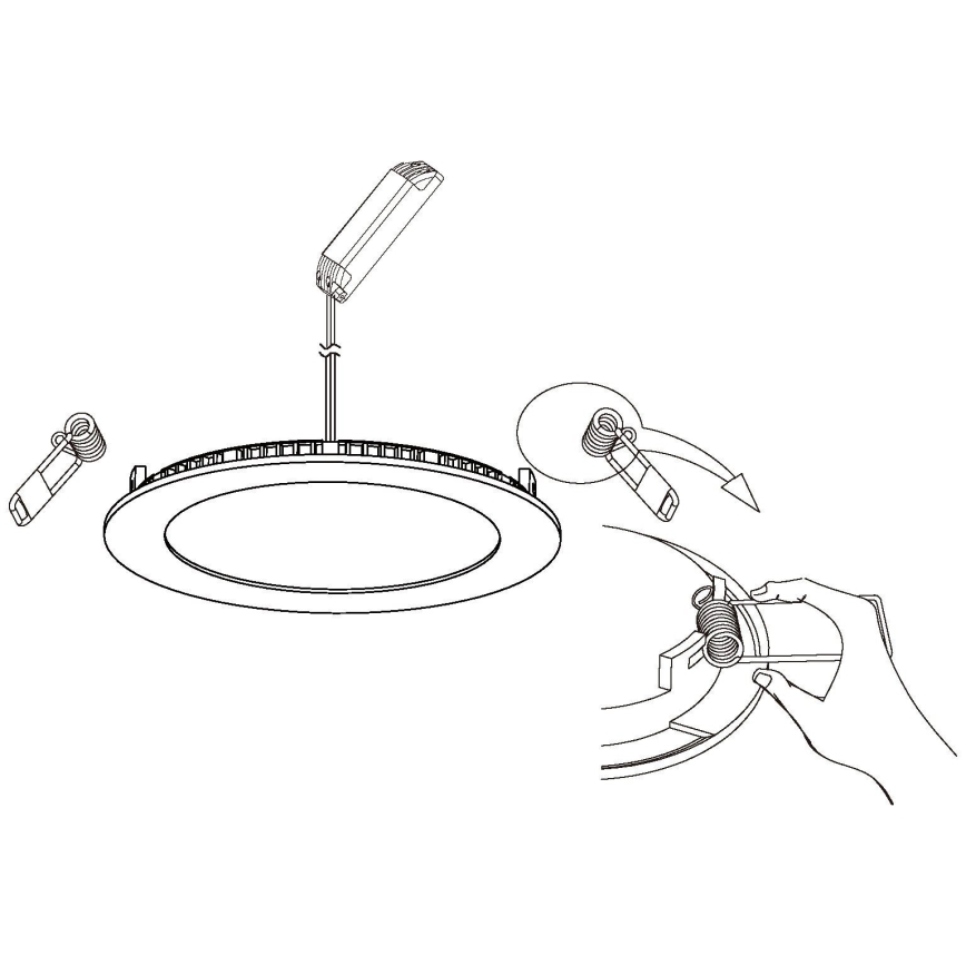 Eglo 98212 - LED Dimbar Hängande Takbelysning FUEVA-A LED/5W/230V + Fjärrkontroll