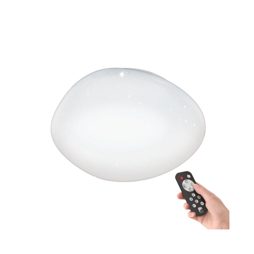 Eglo 98227 - LED Dimbar Takbelysning SILERAS-A LED/24W/230V + Fjärrkontroll 