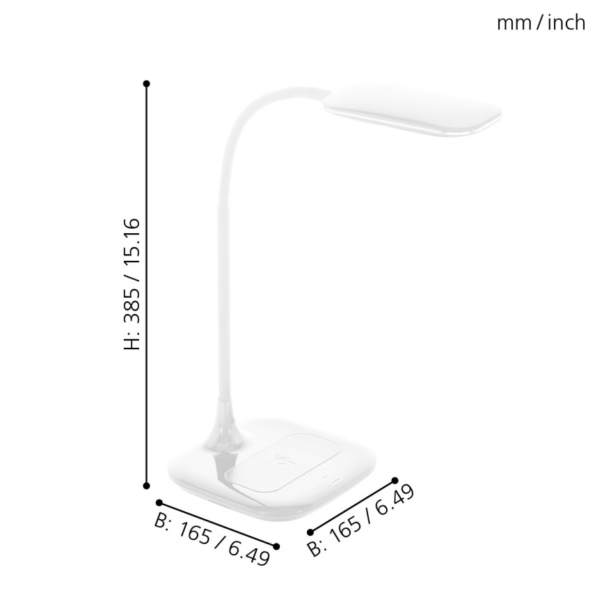 Eglo 98247 - LED Dimbar Bordslampa MASSERIE LED/3,4W/230V